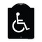 Signmission Large Handicapped Symbol Heavy-Gauge Aluminum Architectural Sign, 24" x 18", BW-1824-23889 A-DES-BW-1824-23889 - alternate 1
